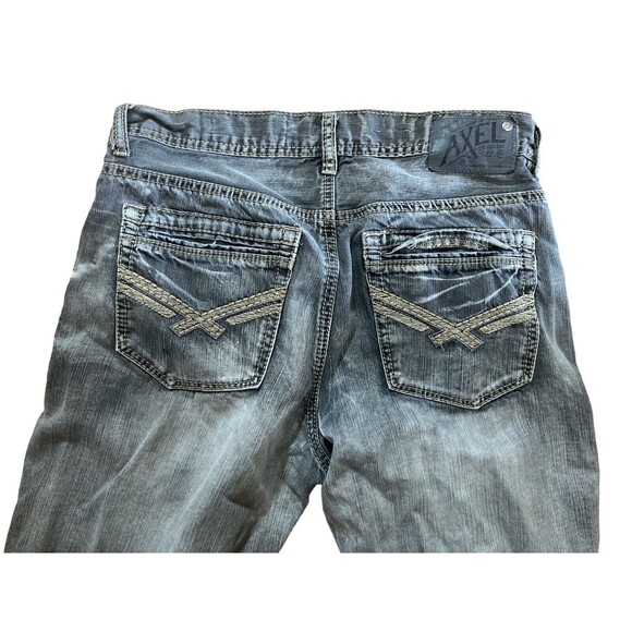 TK Axel Mens Relaxed Straight "Black Rock" Jeans 32x31 5-Pocket Grey Wash - Picture 1 of 6